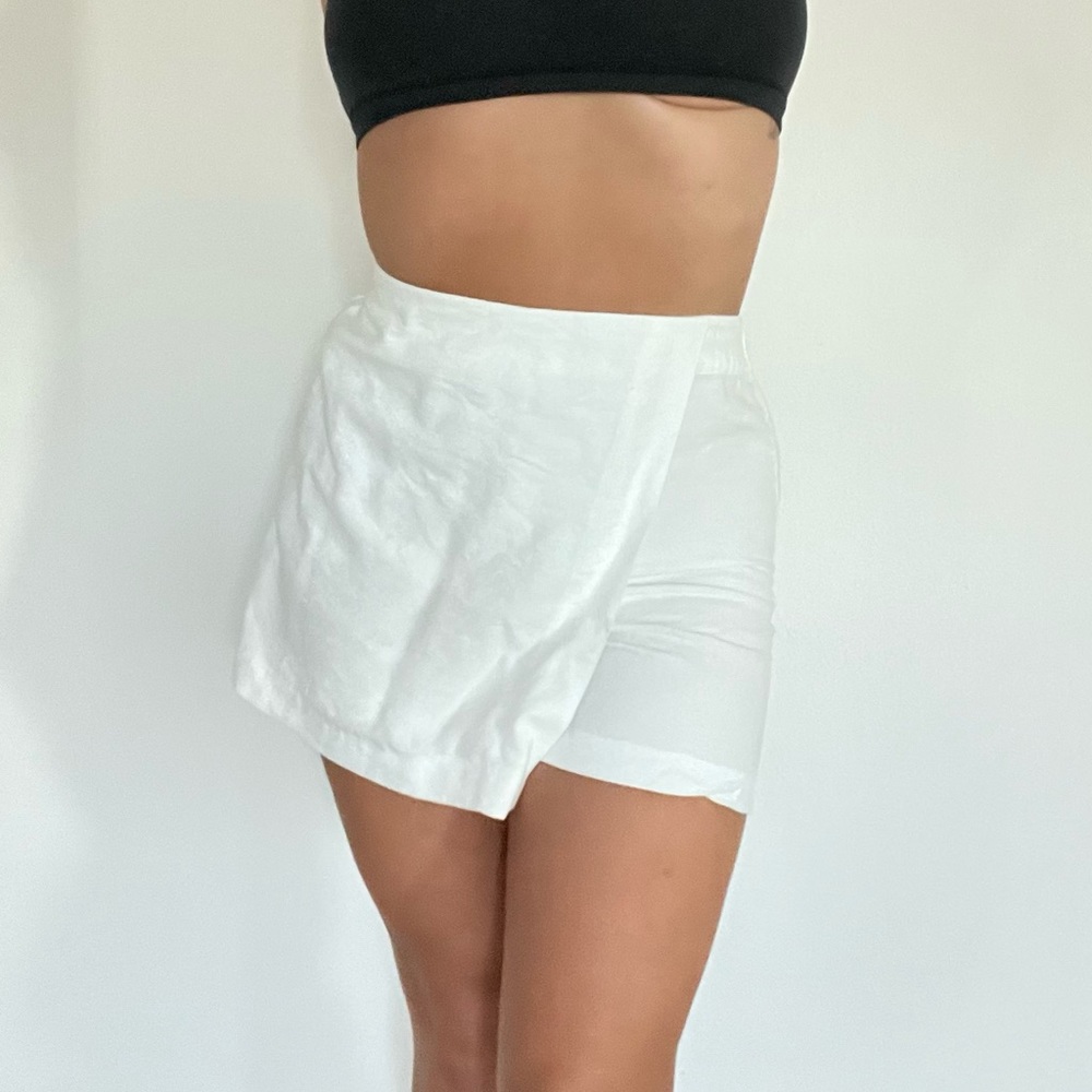 White Linen Skort, H&M